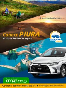 alquiler carros turismo piura talara peru